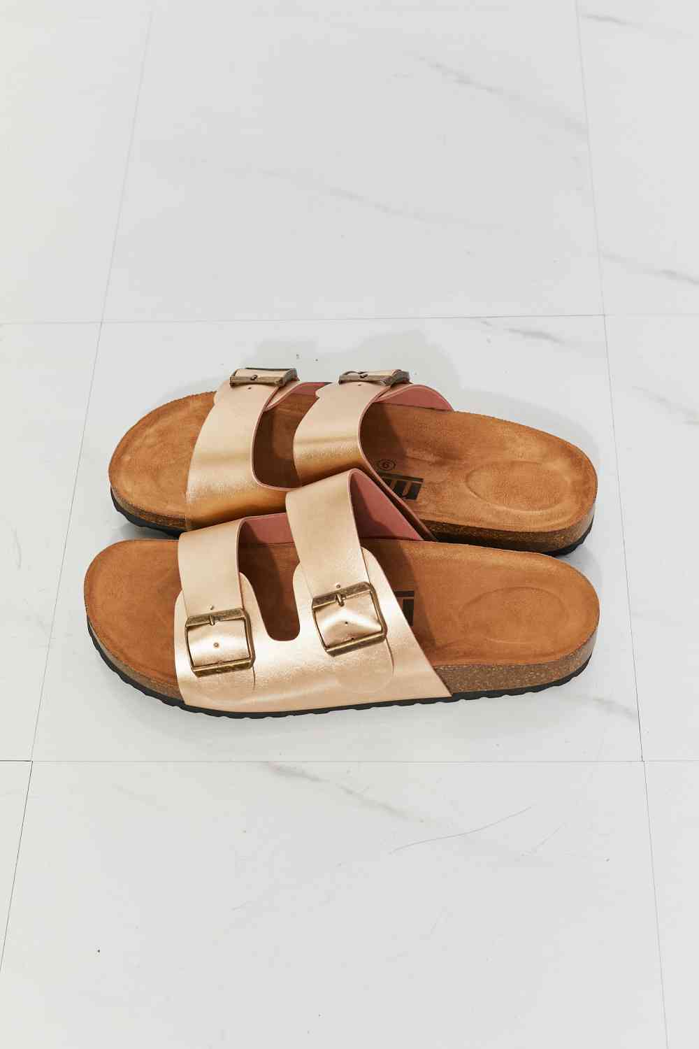MM Shoes Best Life Double-Banded Slide Sandal